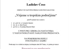 Obavijest o nastupnom predavanju- Ladislav Ćoso