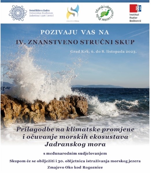 4. znanstveno-stručni skup “Prilagodbe na klimatske promjene i očuvanje morskih ekosustava Jadranskog mora”